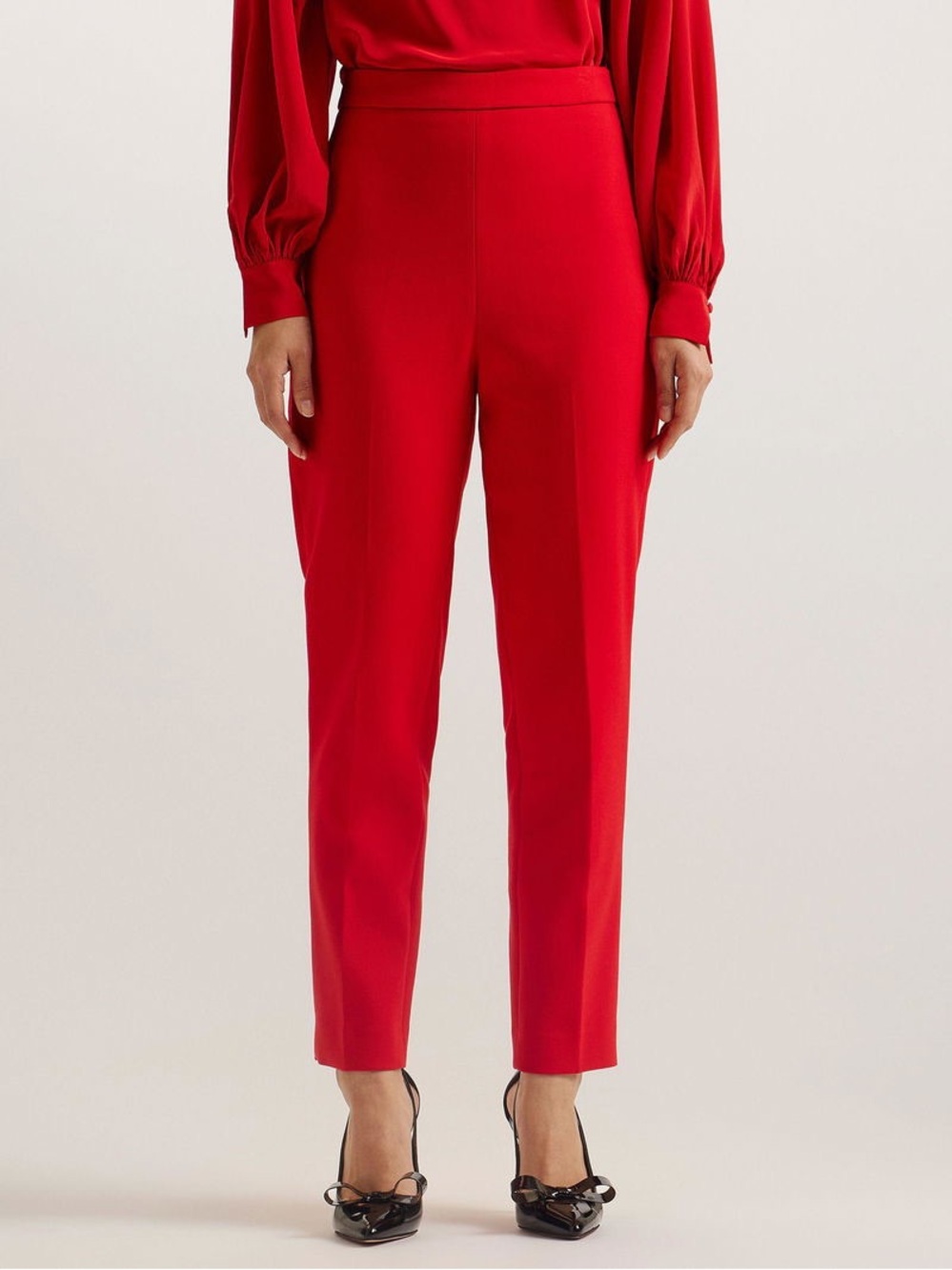 Ted Baker Dark Orange Tailored Straight-Leg Trousers (Ted Baker Size 2)